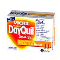 HealthPersonalCare: Vicks Dayquil Non Drowsy Multi Symptom Cold & Flu Relief, LiquiCaps 40 ea