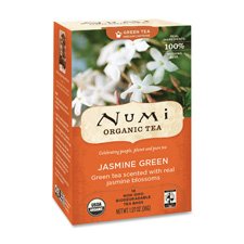 Numi Organic Tea Monkey King, Full Leaf Jasmine Green Tea in Teabags, 18-Count Box (Pack of 6)