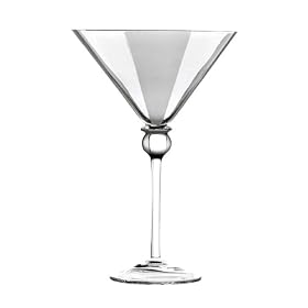 Kraftware Clear Flash Martini Glass, Set of 4 by Kraftware
