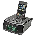RCA RC59i Alarm Clock Radio with iPod Dock (Black)