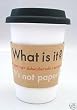 Eco Friendly Reusable Melamine 14oz (to the rim) Coffee or Tea Mug Cup