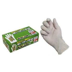 【クリックで詳細表示】エステー ニトリル手袋 ホワイト No.981 粉付(100枚入)M