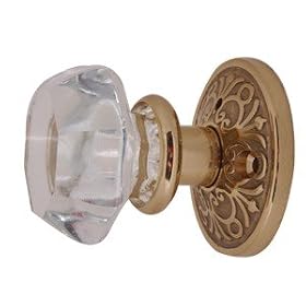 Old Town Glass Privacy Doorknob Set by 
