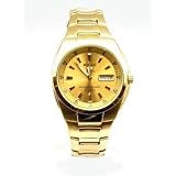 Seiko 5 Gents Gold Sunray Dial Self Winding Automatic SNZD52K1 Bracelet Strap Watch