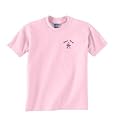 Personalized custom embroidered Breast Cancer Survivor pink ribbon t-shirt