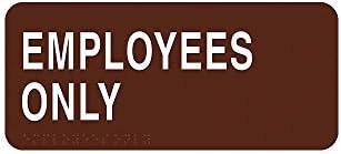 Intersign - ALTC-CR49(S11)EO - Common Room Sign, Empl Only, 4 in.Hx9 in.W