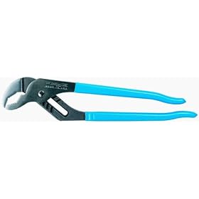 Tongue and Groove Pliers - Curved Jaw - 7 Adjustments - 2 1 4 In Cap - 12 In by Channellock