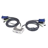 Iogear GCS632U MiniView Micro USB PLUS KVM Switch with Audio and Cables