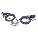 IOGear 2-Port MiniView Micro USB PLUS KVM Switch with Audio and 4 Cables GCS632U