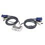 IOGear 2-Port MiniView Micro USB PLUS KVM Switch with Audio and 4 Cables GCS632U