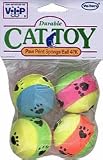 PAW PRINT SPONGE BALLS 4 PK