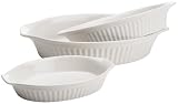 Review Reco International 30722 / Reco International Oval Baking Set of 3, White