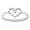 14k White Gold Diamond Heart Ring (H/I1, 0.02 ct. tw.)