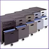 Mobile File Cabinet In Pewter/black By Studio RTA Furniture