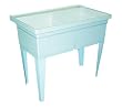 Crane Plumbing FLTD11 Molded-Stone Double-Bowl Laundry Tub, White