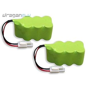 Set of 2 High Power 8.4v 900mAh NiMh Batteries for RC Airplanes from Toy RC Airplanes