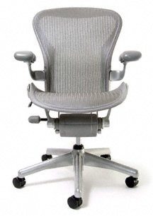 Aeron Chair Basic by Herman Miller - Titanium Frame Size C (Large)