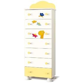 Azur Savana Line Giraffe Tall Chest of Drawers by AZUR