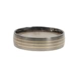 Titanium Rings with 14k Gold Inlay - Sizes: 10-14/Width: 7mm