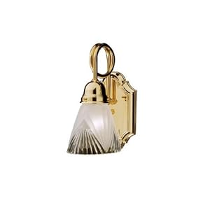 Trumpet Arm Wall Sconce in Polished Brass