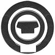 KEITI CARBON FIBER LOOK GAS CAP PAD - YAMAHA 5 BOLT (BLACK)