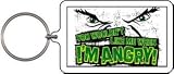 The Hulk Movie Keychain ~ Official Licensed 'The Hulk' Collectible acrylic Keychain You wouldn't me when I'm Angry Keychain by Marvel Comics