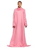 Snuggie Original Fleece Blanket with Sleeves, BCRF Pink