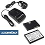 Bargaincell- Palm Treo 750, 680 PDA Smartphone Accessory Bundle- Standard Lithium-Ion Battery 1200mAh + USB Hot Sync Cradle Twin Desktop with Spare Battery Charger Slot