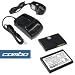 Bargaincell- Palm Treo 750, 680 PDA Smartphone Accessory Bundle- Standard Lithium-Ion Battery 1200mAh + USB Hot Sync Cradle Twin Desktop with Spare Battery Charger Slot