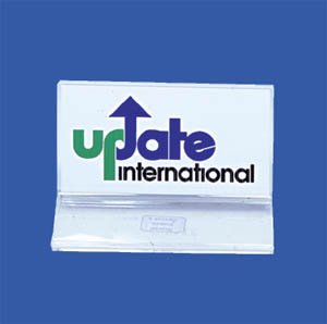 NEW, Acrylic Menu Card Holder, Table Sign Holder Display, Ad Frame, Slide-In Design, Portrait Display, Two-Sided - 5½ x 3½ Inches