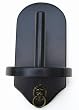 Wall Mount Pool Table Cone Chalk Holder, Black Finish