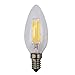 Led Filament Candelabra Bulb, 4W, Dimmable, 40-watt Equivalent, Warm White