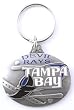 Tampa Bay Devil Rays Oval Pewter Keychain