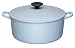 Le Creuset Cast Iron Round Casserole, Satin Blue, 18 cm