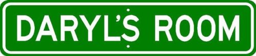 DARYL ROOM SIGN - Personalized Gift Boy or Girl, Aluminum