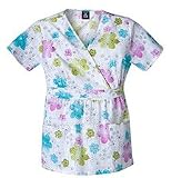 Cherokee Studio B Aroma Therapy Empire Waist Scrub Top L