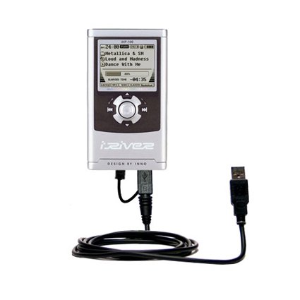 Electronics: Classic Straight USB Cable for the iRiver iHP 140 with Power Hot Sync and Charge capabilities   Gomadic Brand w/ TipExchange Technology