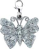 Butterfly, 14K Gold Diamond Charm