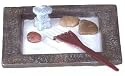MINIATURE TABLE TOP ZEN ROCK GARDEN MINI TABLETOP SET