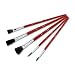 Prang Paint Brush Set, 5 Assorted Brush Sizes, Wood handles (94005)