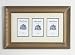 Studio Silver 3 Photo Gold Criss-Cross Collage Frame