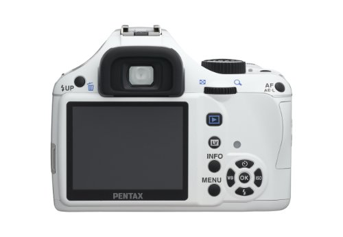 Pentax K-x 16202 Digital SLR Camera with DA L 18-55 and 50-200mm Lenses (White)
