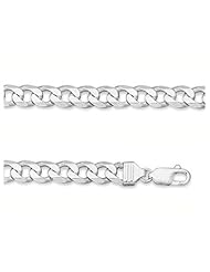 8mm Sterling Silver Curb Link Chain
