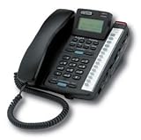 Cortelco Colleague Enhanced 2220 - Corded phone w/ call waiting caller ID - 2-line operation - black