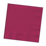 Burgandy Royale Paper Beverage Napkins 3 Ply 50 pc