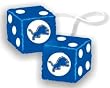 Detroit Lions Fuzzy Dice - Football Sports Merchandise