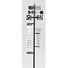 Brema 140590 Gartenthermometer mit Wetterfahne und Regenmesser