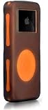iSkin DUON-G1O1 Duo case for iPod® Nano - Carbon Blast. (Grey Outer, Orange Inner)