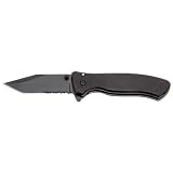 Blacked Out Assisted Opening Tanto Blade Knife