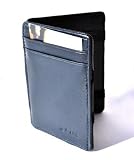 Monk Magic Flip Wallet Blue (Black) with Gift Box